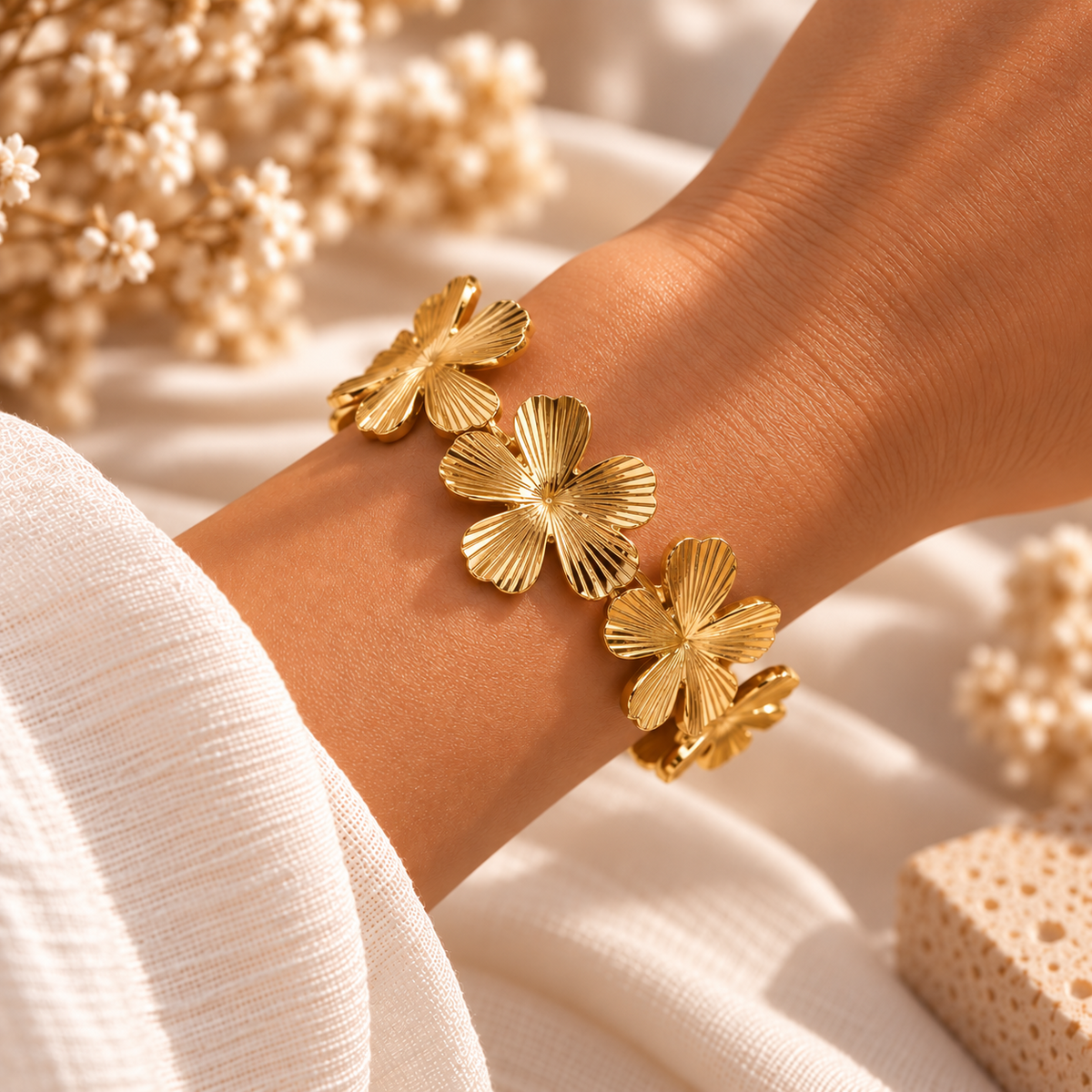 Ατσάλινο Γυναικείο Βραχιόλι - Varzim Bracelet (χρυσό, ασημί)