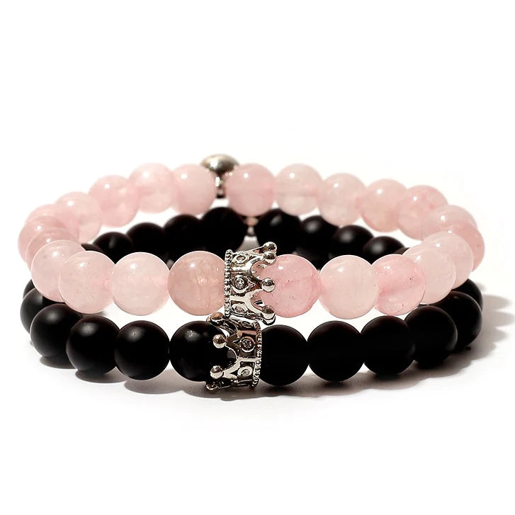 Βραχιόλια για ζευγάρια με μαγνήτη - King Queen Couple Love Bracelets