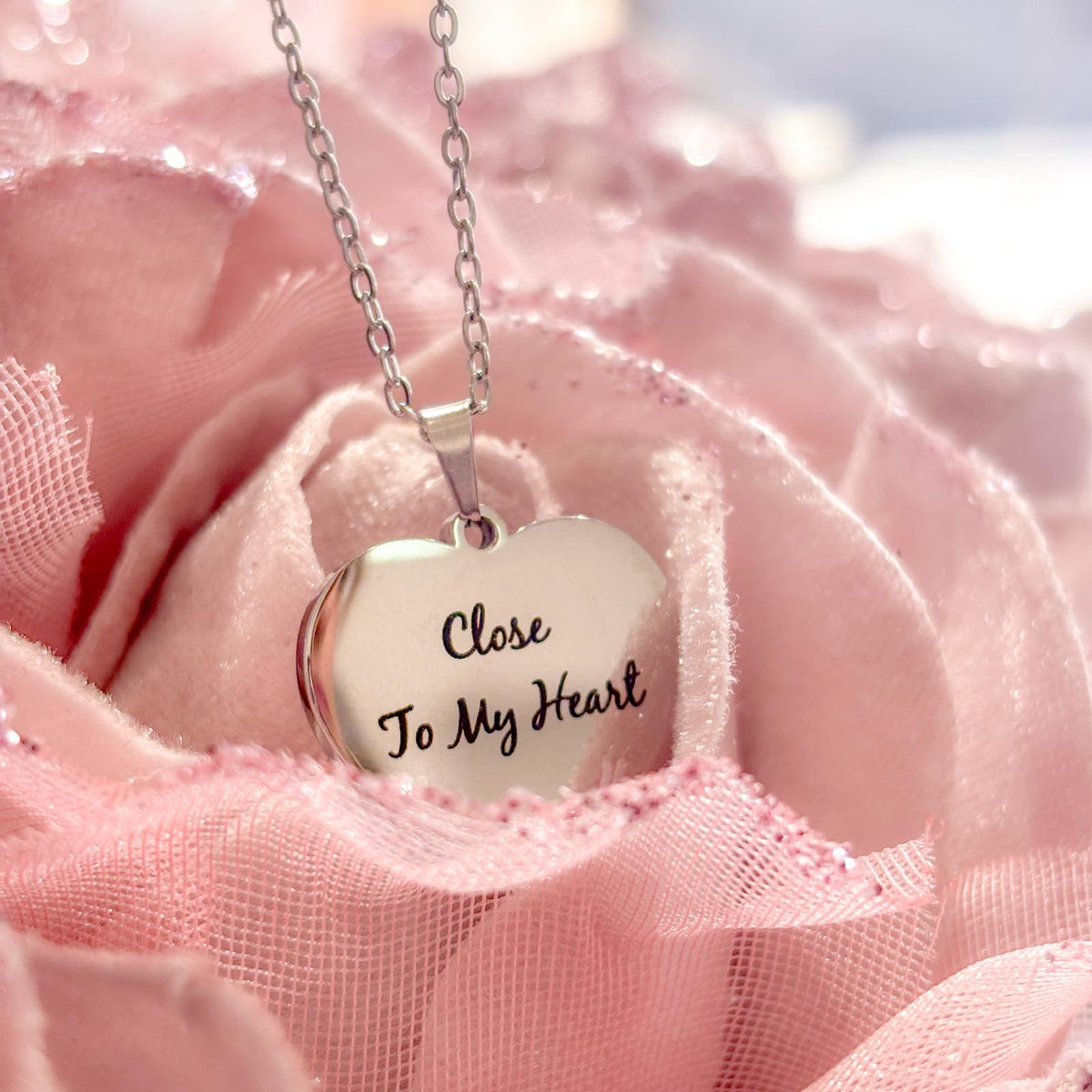 Ατσάλινο Κολιέ Βαλεντίνου - Close To My Heart Necklace