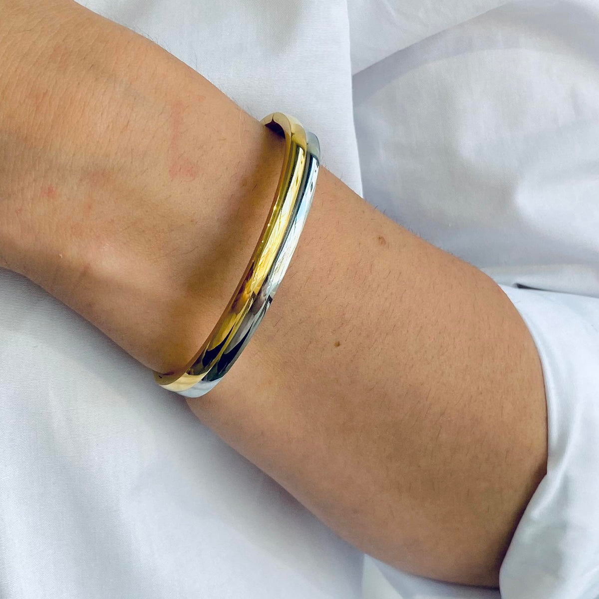 Ατσάλινο Βραχιόλι - Coll Bracelet (χρυσό, ασημί)