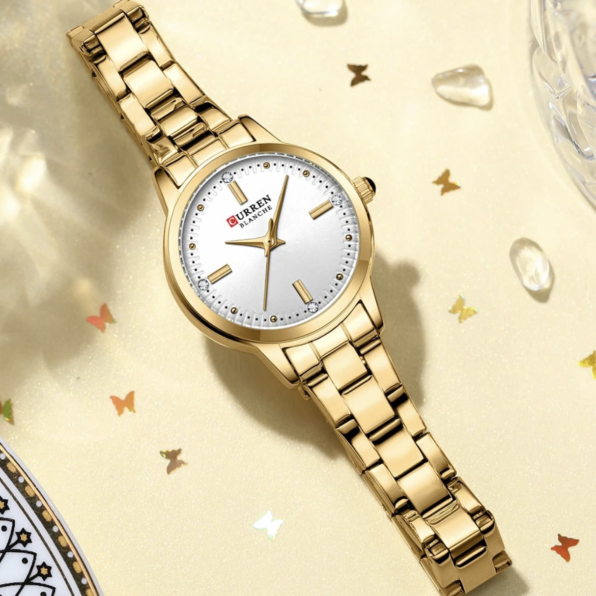Γυναικείο Ρολόι - Curren C9094L Gold White