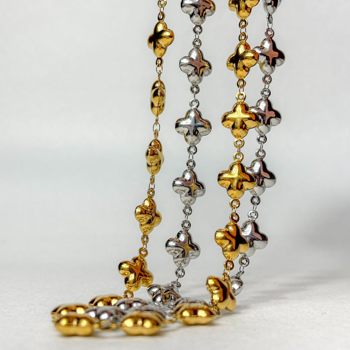 Γυναικείο Ατσάλινο Κολιέ Με Σταυρό - Cramp Necklace (χρυσό, ασημί)