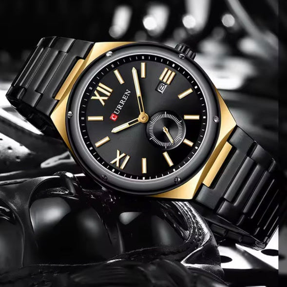 Unisex Ρολόι - CURREN M8471 BLACK GOLD