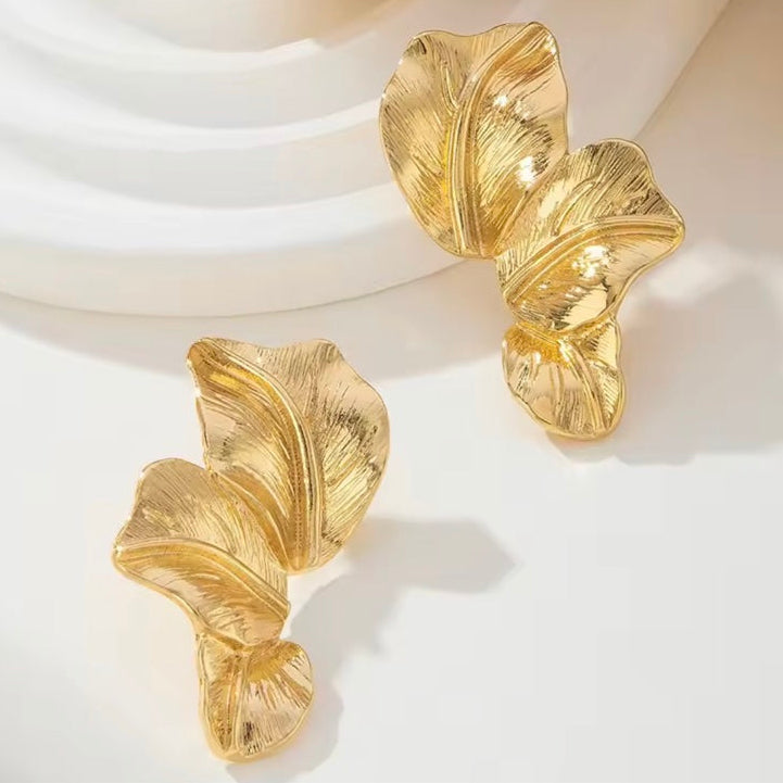Γυναικεία Ατσάλινα Σκουλαρίκια - Abigail Earrings χρυσό, ασημί)