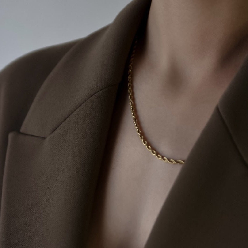 Ατσάλινη Αλυσίδα Λαιμού (unisex) - Kona Chain (χρυσό, ασημί)