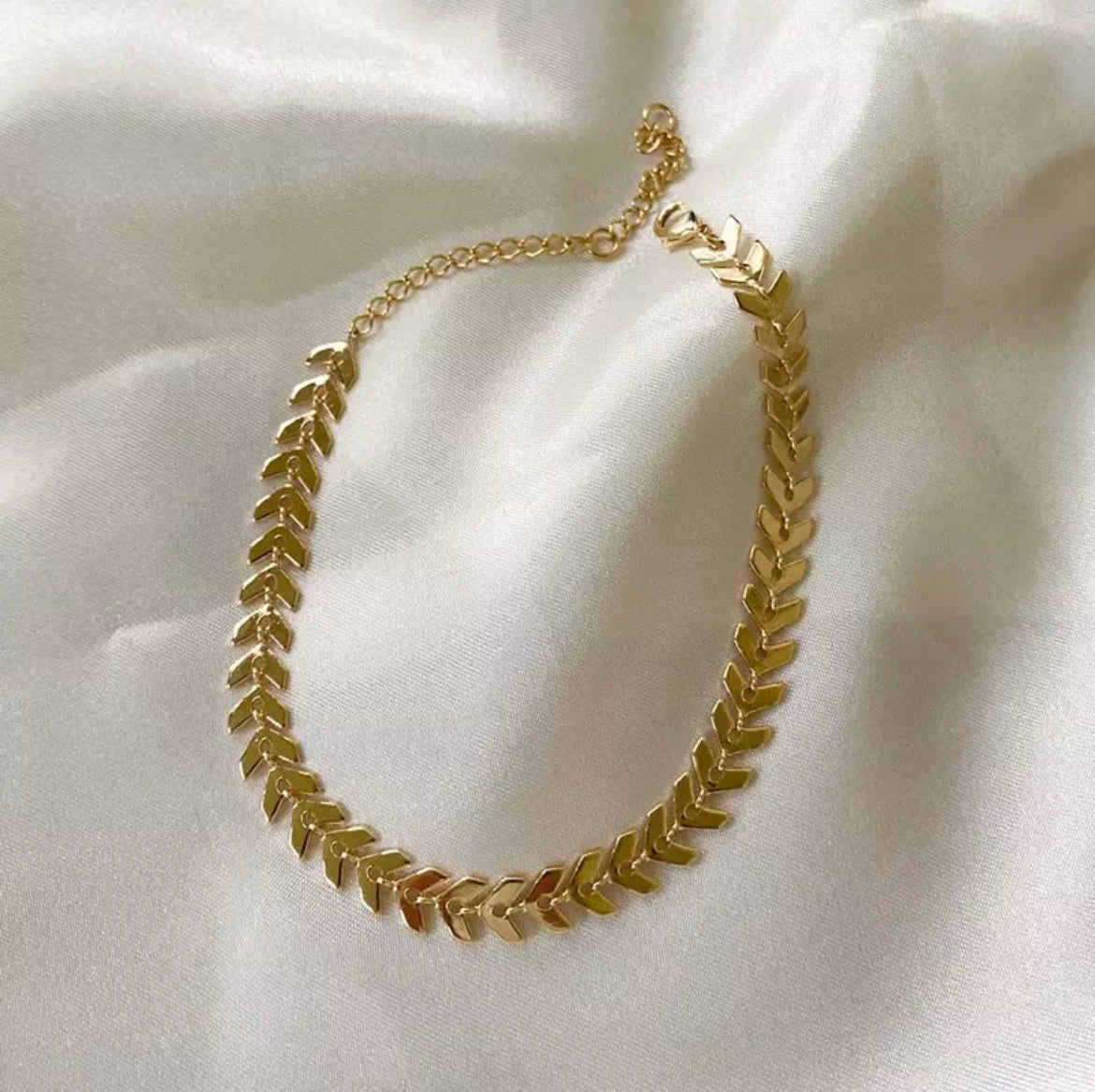 Ατσάλινη Αλυσίδα Χεριού - Arrow Bracelet (χρυσό, ασημί)