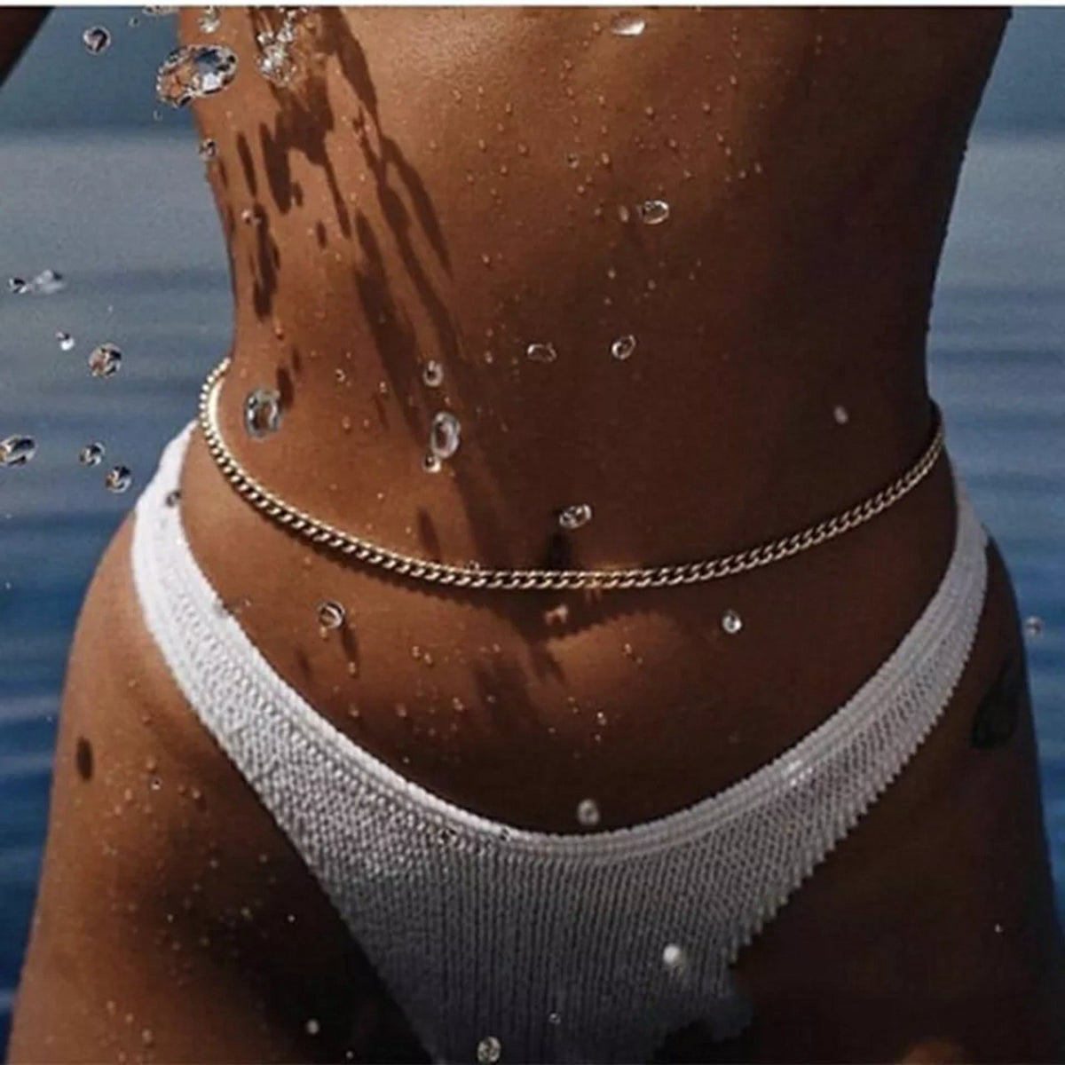 Ατσάλινη Αλυσίδα Μέσης - Donot Belly Chain (χρυσό, ασημί)