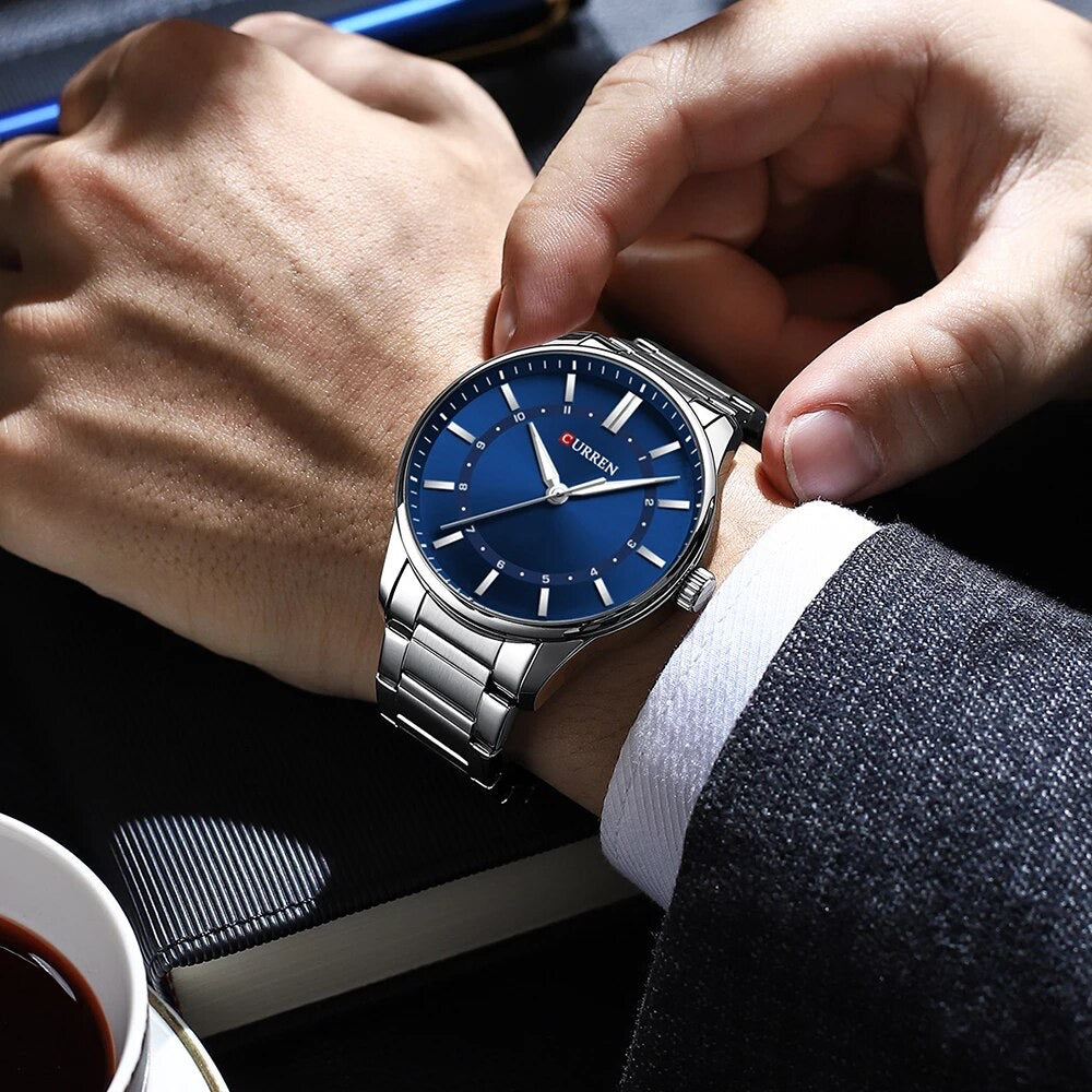 Unisex Ρολόι - Curren 8430 Blue Silver