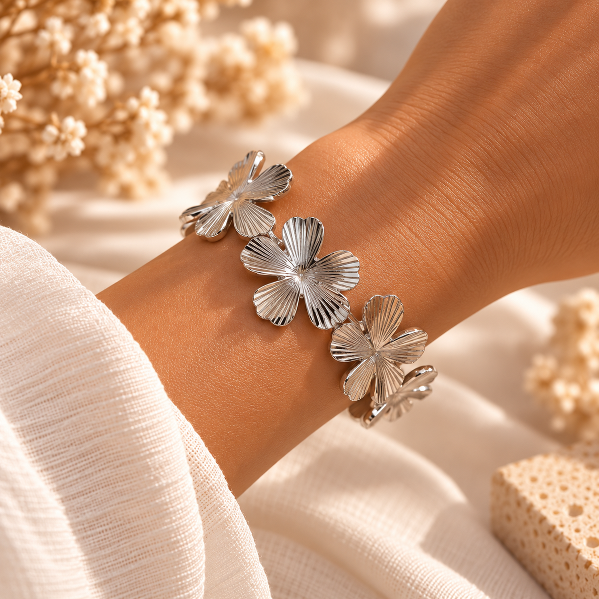 Ατσάλινο Γυναικείο Βραχιόλι - Varzim Bracelet (χρυσό, ασημί)