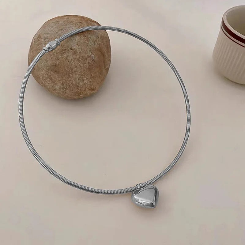 Ατσάλινο Γυναικείο Κολιέ - In Love Necklace