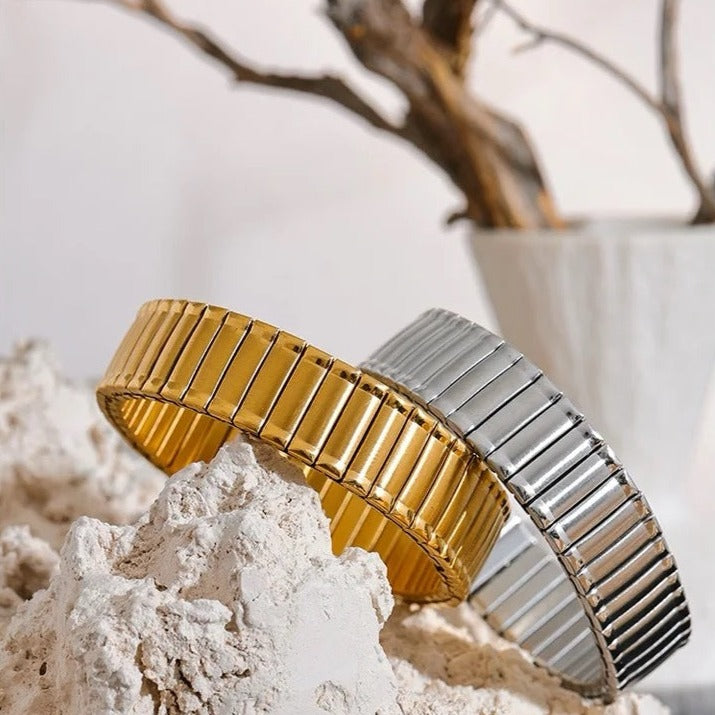 Ατσάλινο Γυναικείο Βραχιόλι - Cally Bracelet(χρυσό, ασημί)