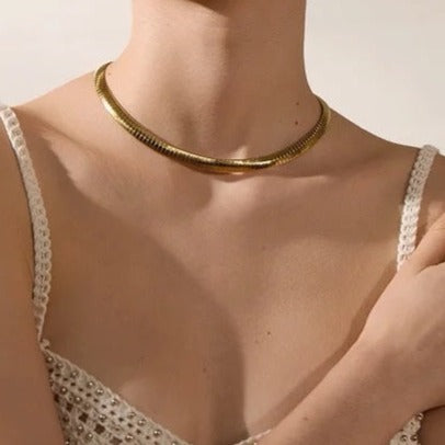 Γυναικείο Κολιέ Τσόκερ - Witel Medium Chocker (χρυσό, ασημί)