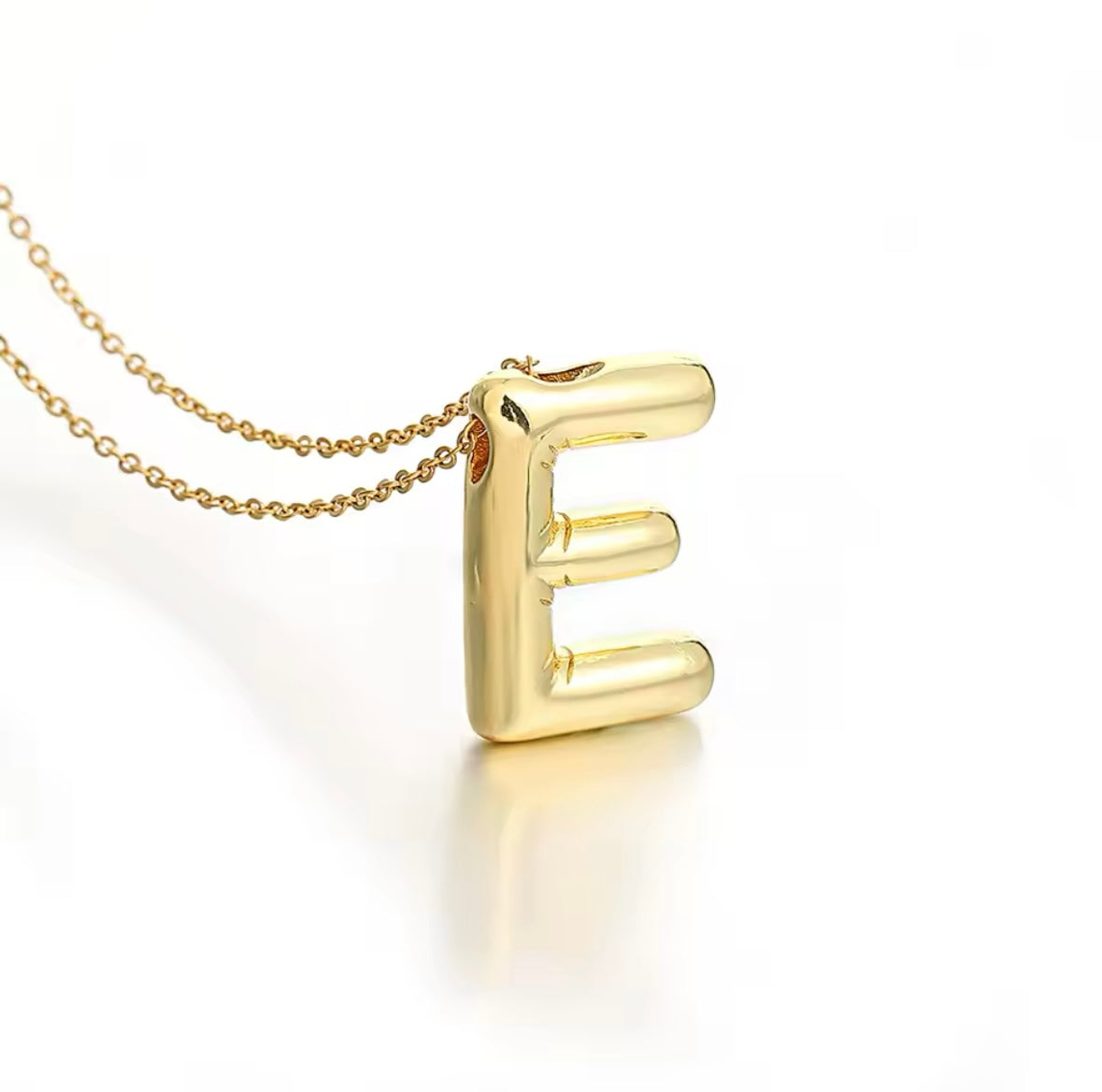 Ατσάλινο Κολιέ Με Μονόγραμμα - Bubble Letter Necklace