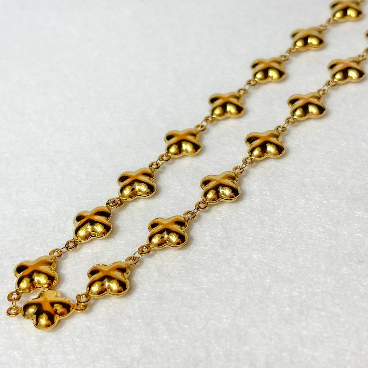 Γυναικείο Ατσάλινο Κολιέ Με Σταυρό - Cramp Necklace (χρυσό, ασημί)