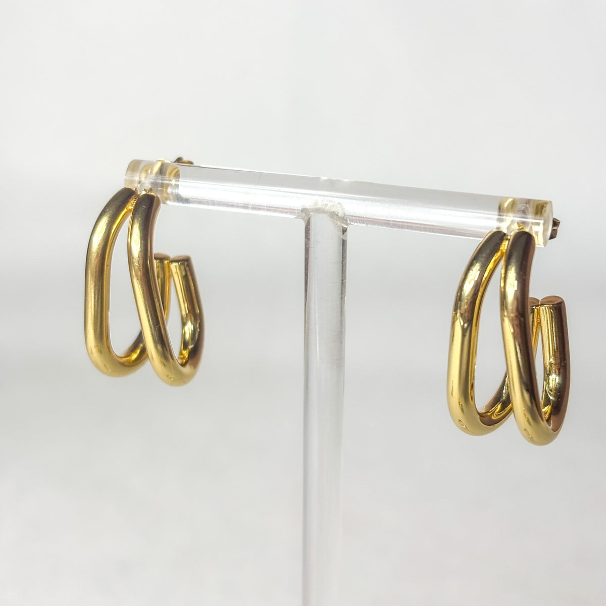 Ατσάλινα Σκουλαρίκια Κρίκοι - Delgada Earrings ( χρυσό, ασημί)
