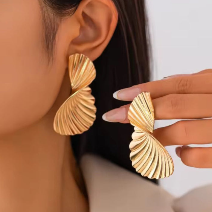 Γυναικεία Ατσάλινα Σκουλαρίκια - Palizzi Earrings ( χρυσό, ασημί)