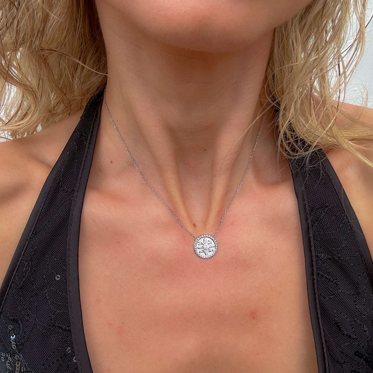 Ατσάλινο Κολιέ Με Σταυρό - Lecc Cross Necklace
