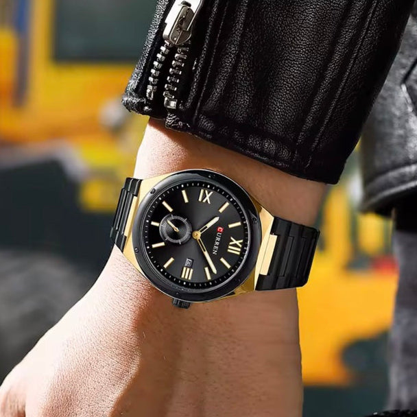Unisex Ρολόι - CURREN M8471 BLACK GOLD