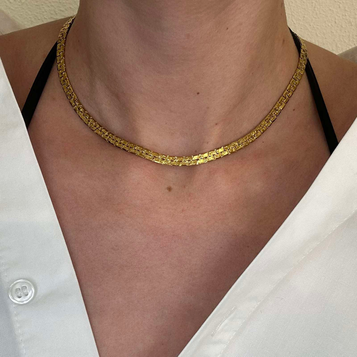 Ατσάλινη Αλυσίδα Λαιμού - Oster Necklace ( χρυσό, ασημί)