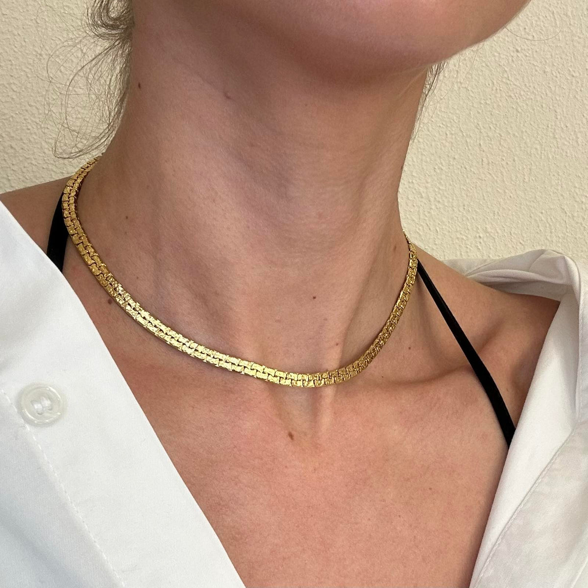 Ατσάλινη Αλυσίδα Λαιμού - Oster Necklace ( χρυσό, ασημί)