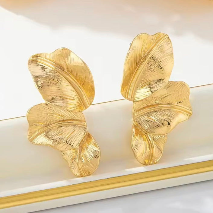 Γυναικεία Ατσάλινα Σκουλαρίκια - Abigail Earrings χρυσό, ασημί)