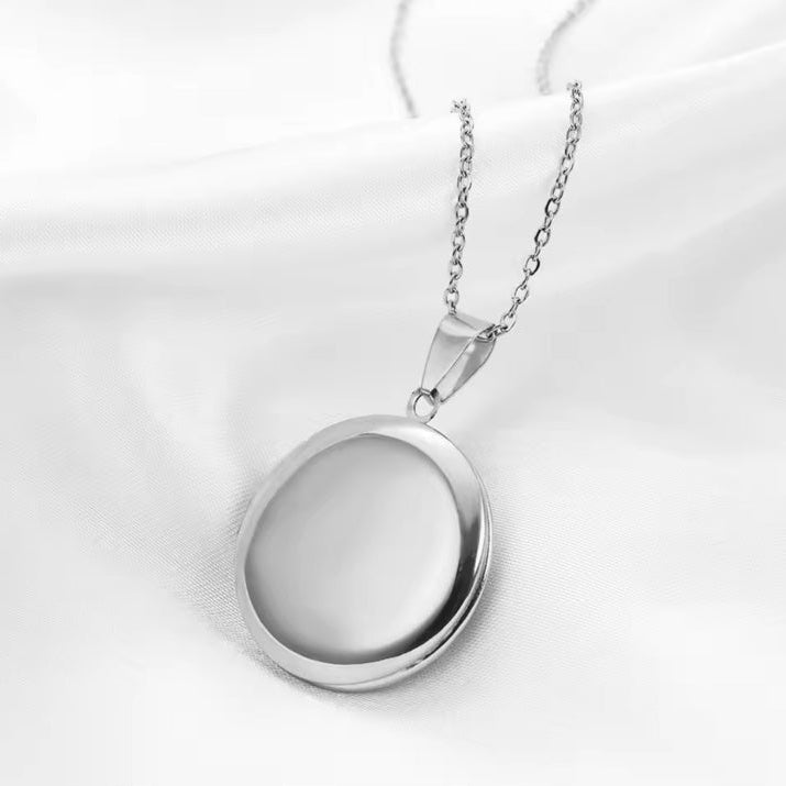 Ατσάλινο Κολιέ Φωτογραφοθήκη - Dali Necklace ( χρυσο, ασημί)