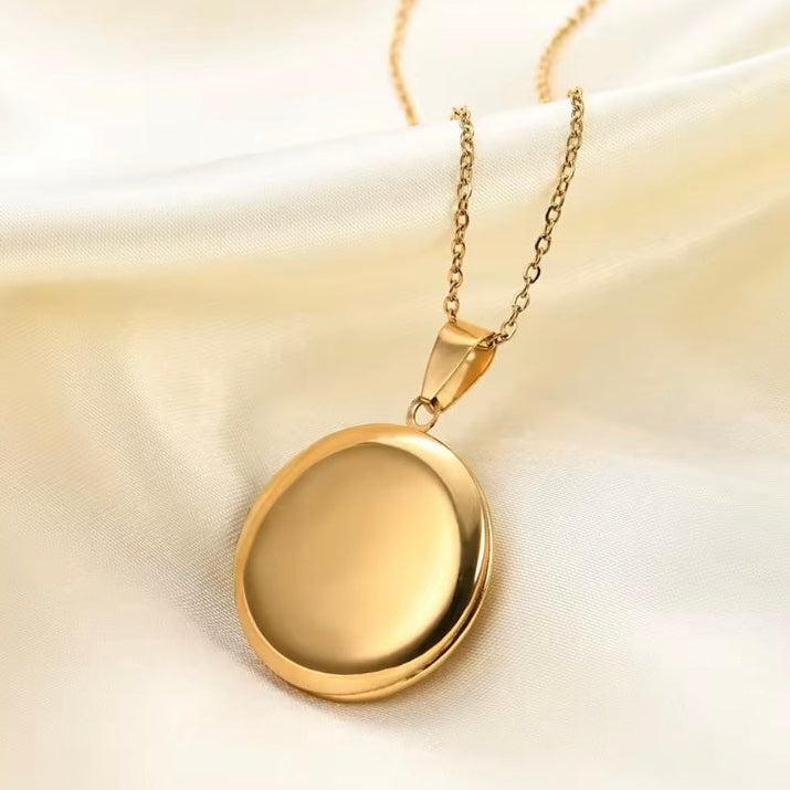 Ατσάλινο Κολιέ Φωτογραφοθήκη - Dali Necklace ( χρυσο, ασημί)