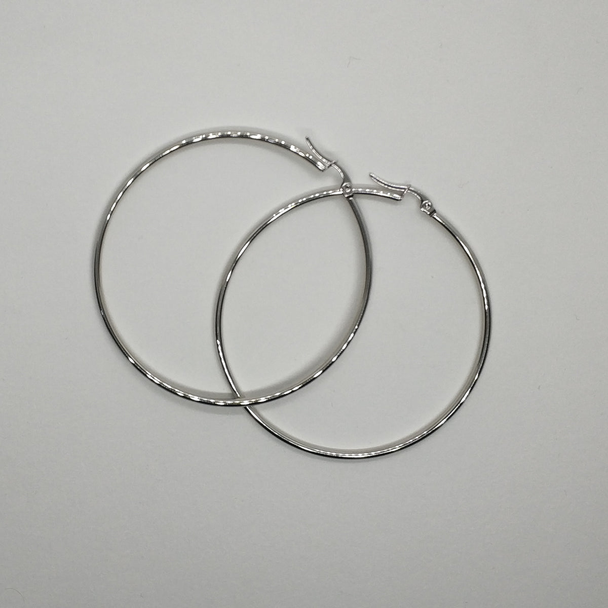 Ατσάλινα Σκουλαρίκια  Κρίκοι  - Hoops 75 mm( και χρώματα)