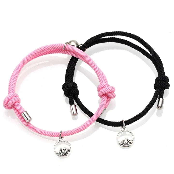 Βραχιόλια για ζευγάρια με μαγνήτη - Distance Couple Love Bracelets