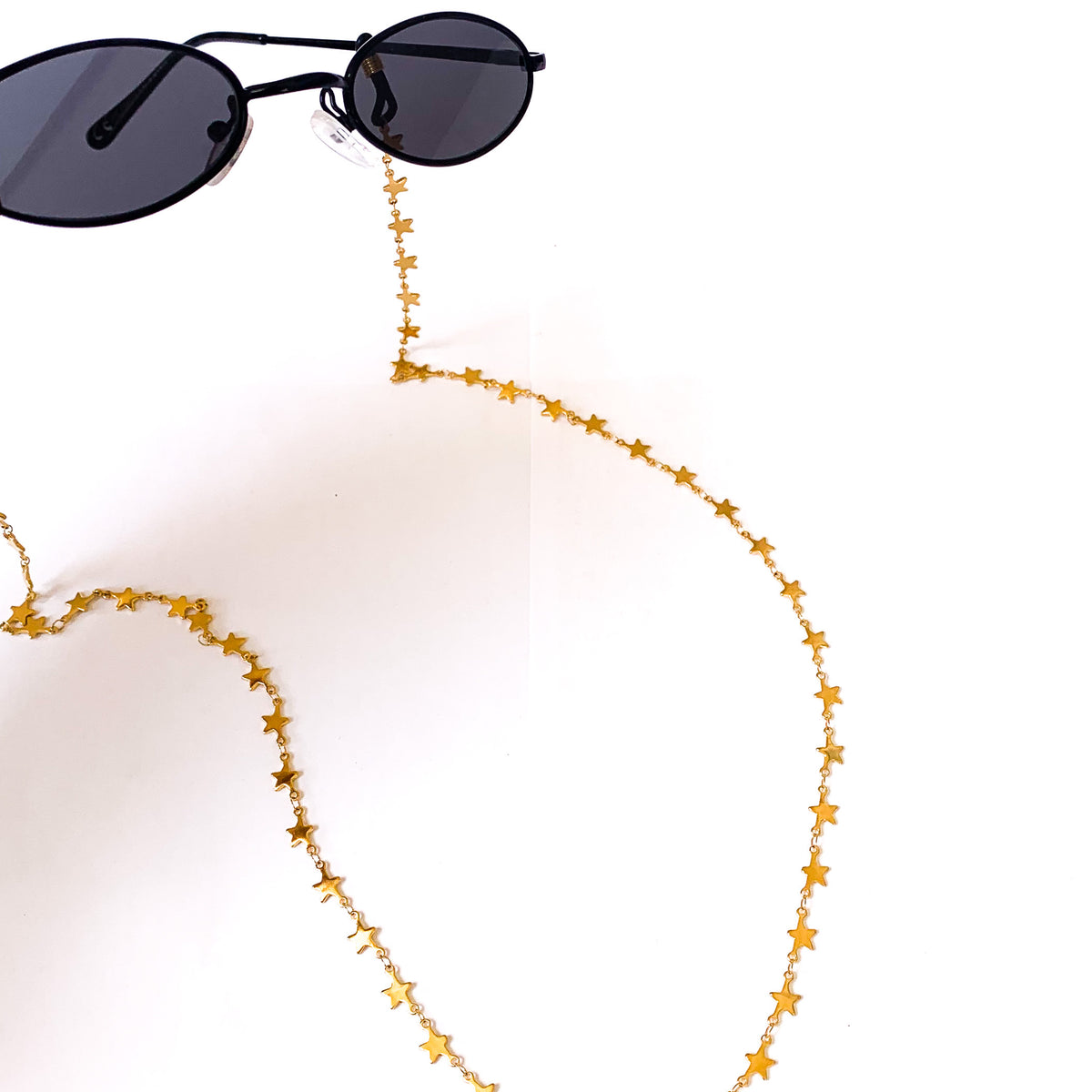 Ατσάλινη Αλυσίδα Γυαλιών - Sunglasses Chain Starry(χρυσό, ασημί)