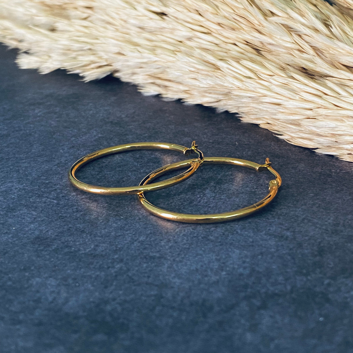 Ατσάλινα Σκουλαρίκια Κρίκοι - Hoops 40mm
