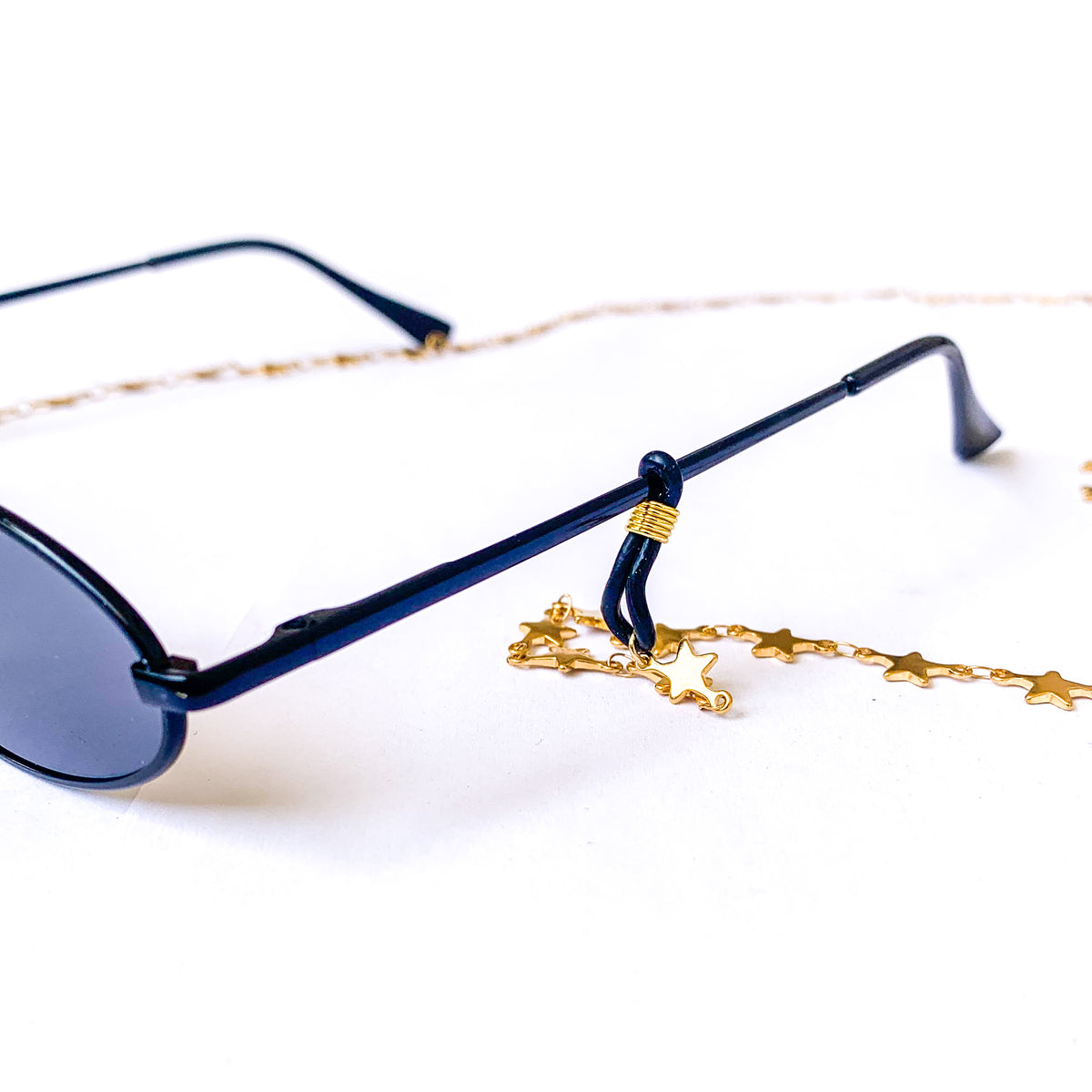 Ατσάλινη Αλυσίδα Γυαλιών - Sunglasses Chain Starry(χρυσό, ασημί)