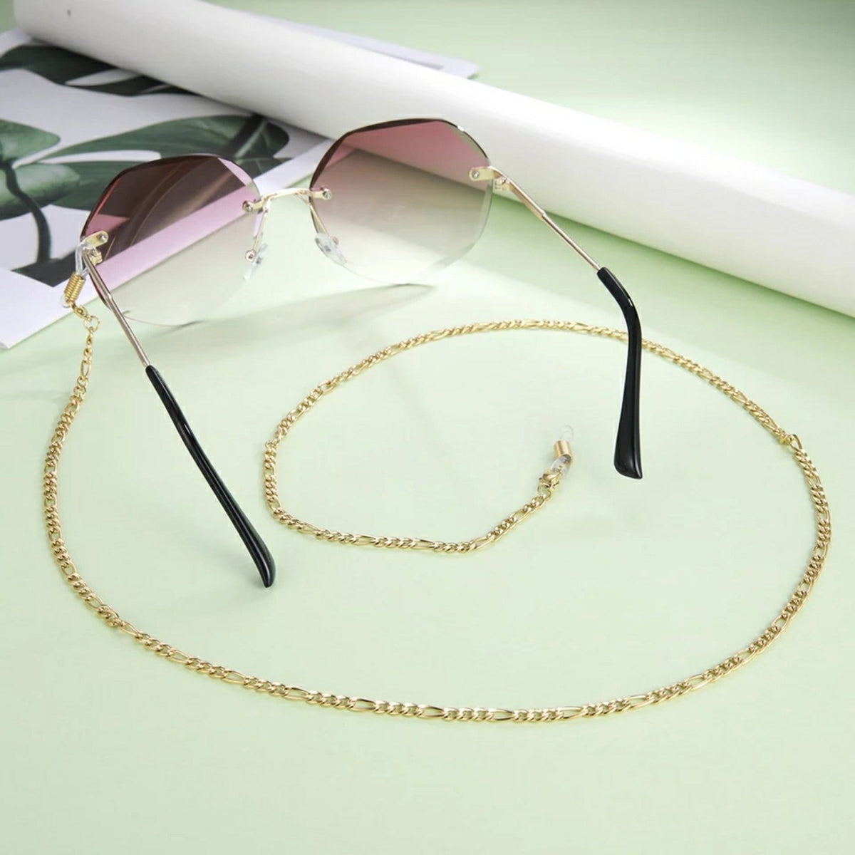 Ατσάλινη Αλυσίδα Γυαλιών - Sunglasses Chain 32(χρυσό, ασημί)