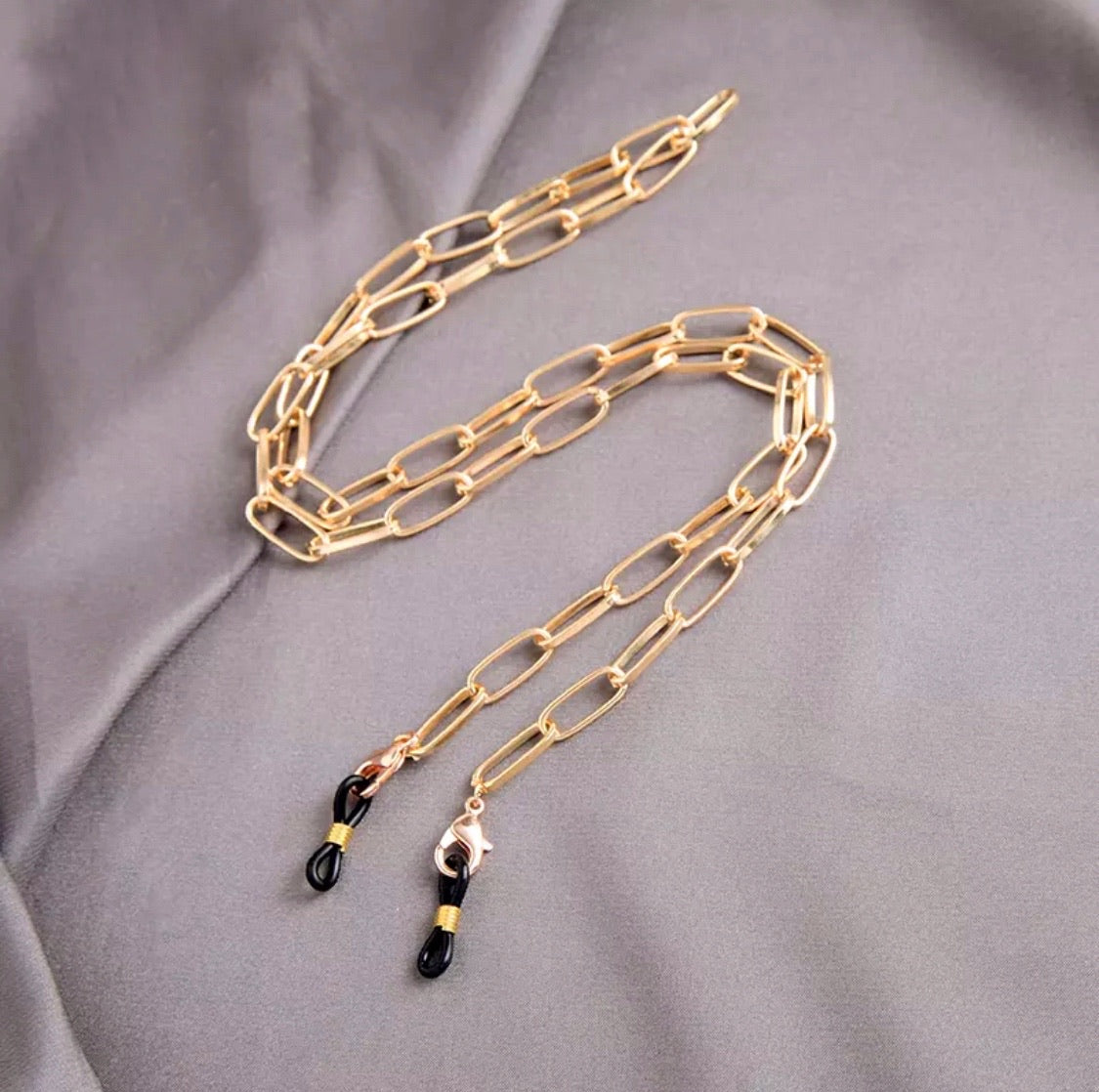 Ατσάλινη Αλυσίδα Γυαλιών - Sunglasses Chain 31 (χρυσό, ασημί)