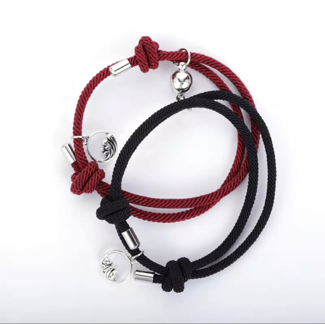 Βραχιόλια για ζευγάρια με μαγνήτη - Distance Couple Love Bracelets