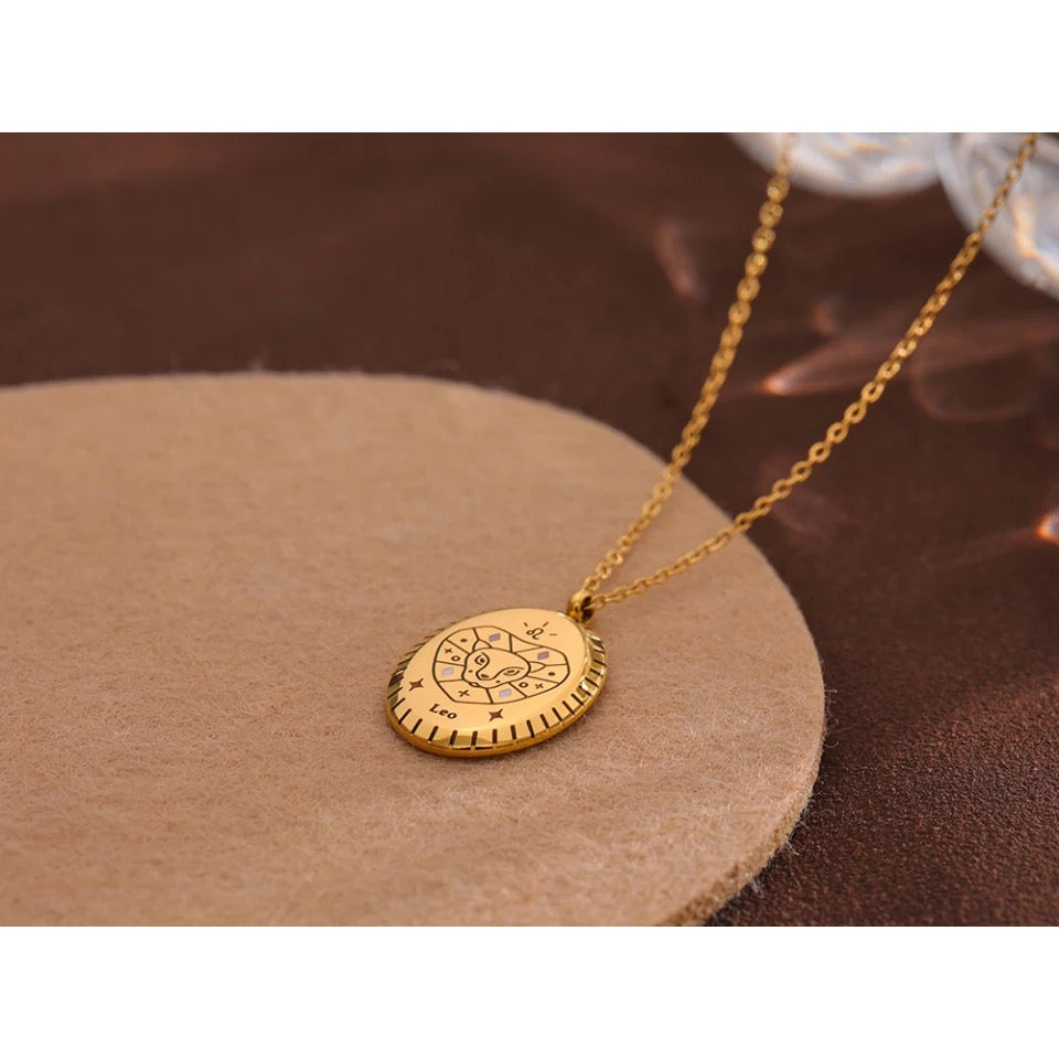 Ατσάλινο Κολιέ Με Ζώδιο - Zodiac Necklace