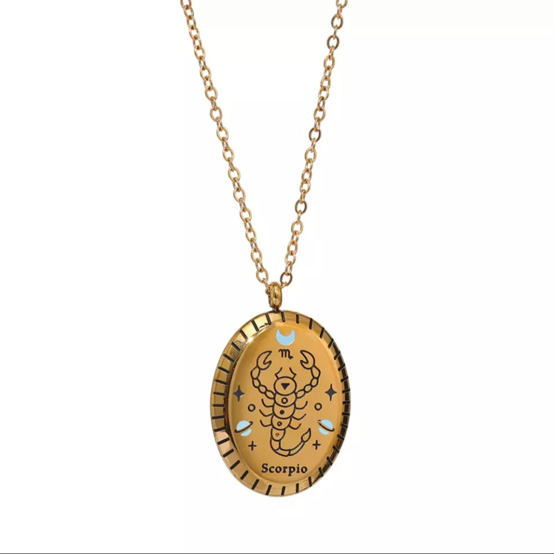 Ατσάλινο Κολιέ Με Ζώδιο - Zodiac Necklace
