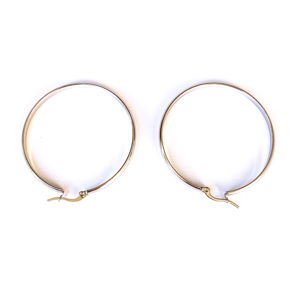 Ατσάλινα Σκουλαρίκια Κρίκοι - Hoops 40mm
