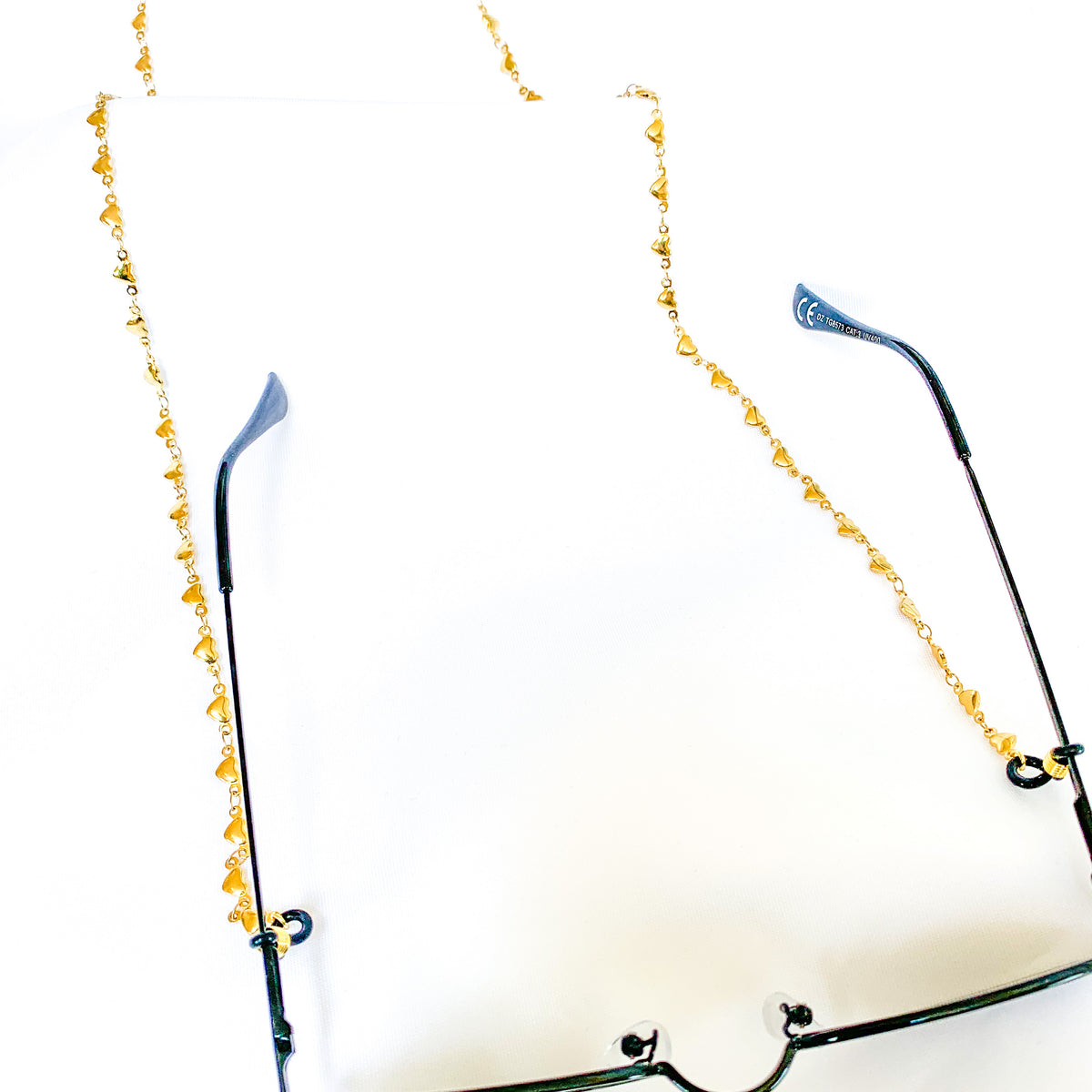 Ατσάλινη Αλυσίδα Γυαλιών - Sunglasses Chain Hearties (χρυσό, ασημί)