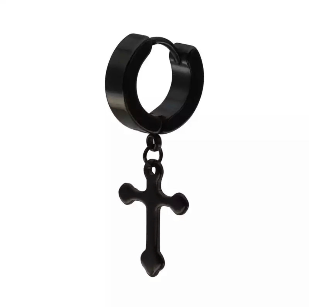 Ατσάλινα Σκουλαρίκια κρίκοι (Unisex ) - Hoops 48 (χρυσό, ασημί, μαύρο )